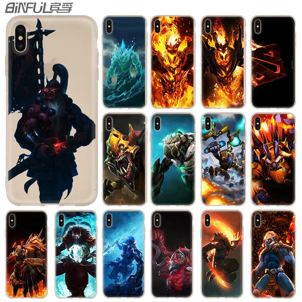 Shadow Fiend Dota 2 мягкий чехол для iPhone 12 11 Pro X XS Max XR 8 7 6 Plus 5s SE 2020 S 1 мини Чехол|Бамперы| |