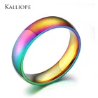 Разноцветное кольцо 2019, изысканное ювелирное изделие из нержавеющей стали, радужная бижутерия для мужчин, лесбиянок, геев, бисексуалов, трансов