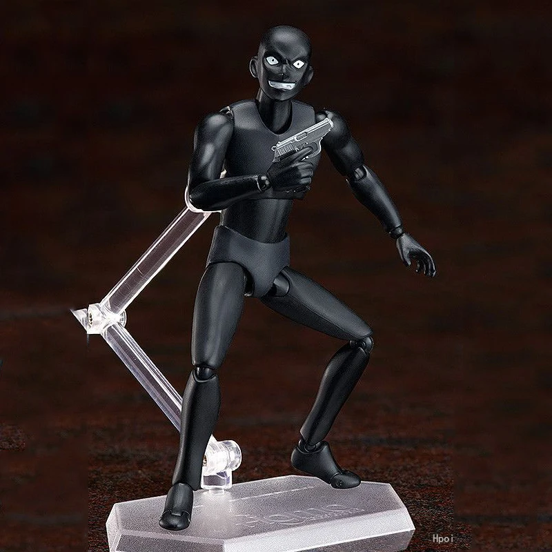 Detective Conan Figma 878 черный человек подвижный персонаж ручная версия черное тело #