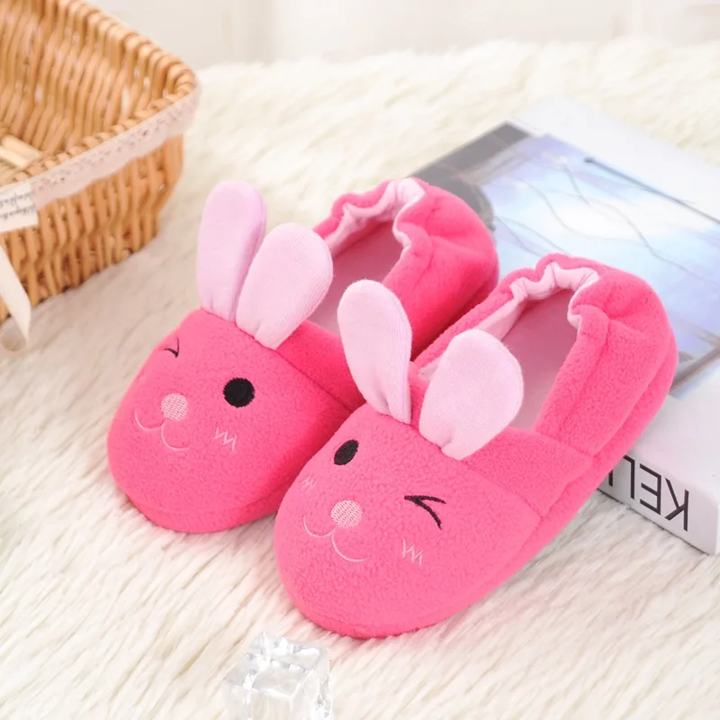 Детские тапочки зимняя теплая детская обувь для девочек малышей мультяшный