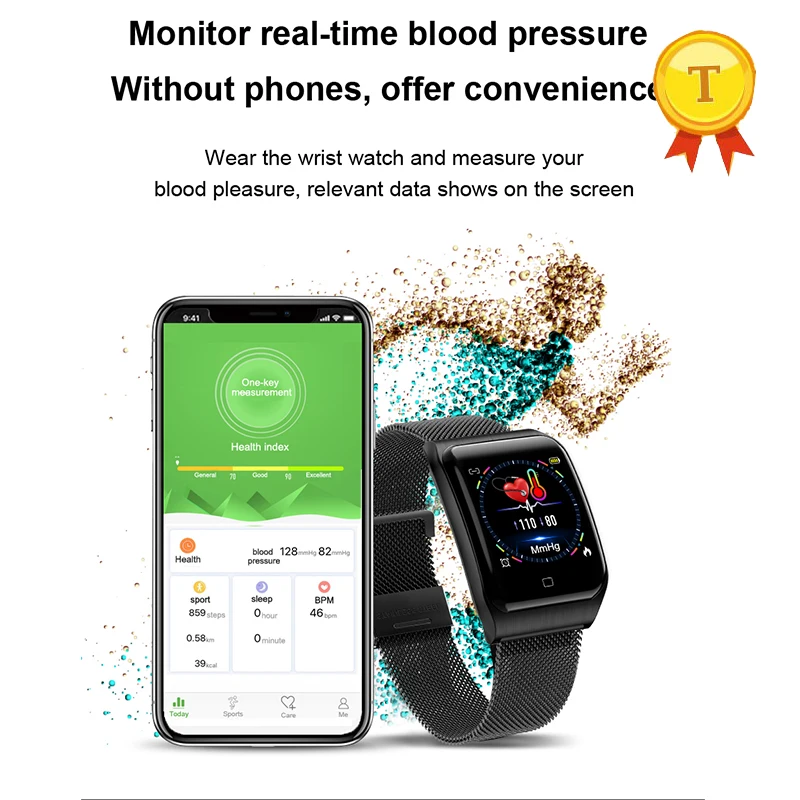 Модный дизайн фитнес трекер IP67 Измерение частоты сердечных сокращений умный