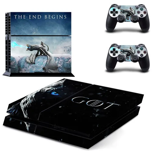 GYTM0969 Фильм Игра престолов наклейка для PS4 Стикеры Наклейка виниловая для sony Playstation 4 консоли и 2 контроллеры наклейка для PS4 Стикеры - Цвет: GYTM0969
