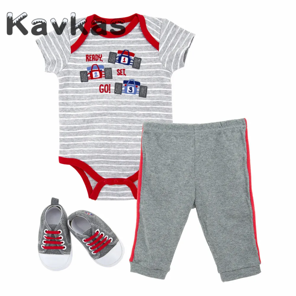 TZ6091 Kavkas/Коллекция года, комплект одежды для маленьких девочек, Летний комбинезон с короткими рукавами с фиолетовой птичкой, боди+ шапочка+ носок+ штаны, Одежда для новорожденных - Цвет: TZ6091