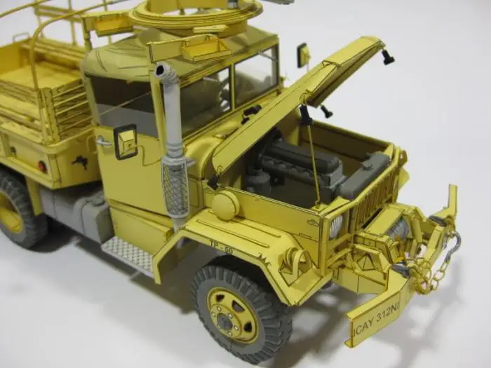 Второй мировой войны GMC M35 A2 2,5 тонн грузовой автомобиль 3D Бумага модель ди