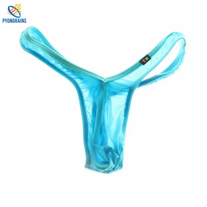 Мужские трусы бикини темно синие брифы танга стринги шорты экзотическое нижнее