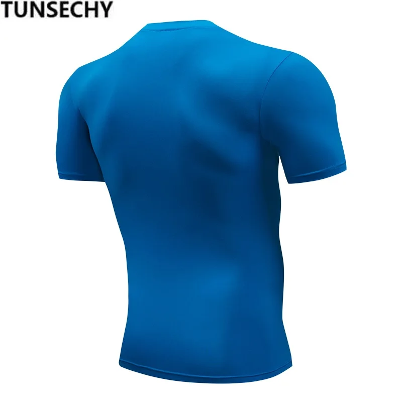 TUNSECHY 2018 брендовая одежда мужская футболка мужские модные футболки для фитнеса