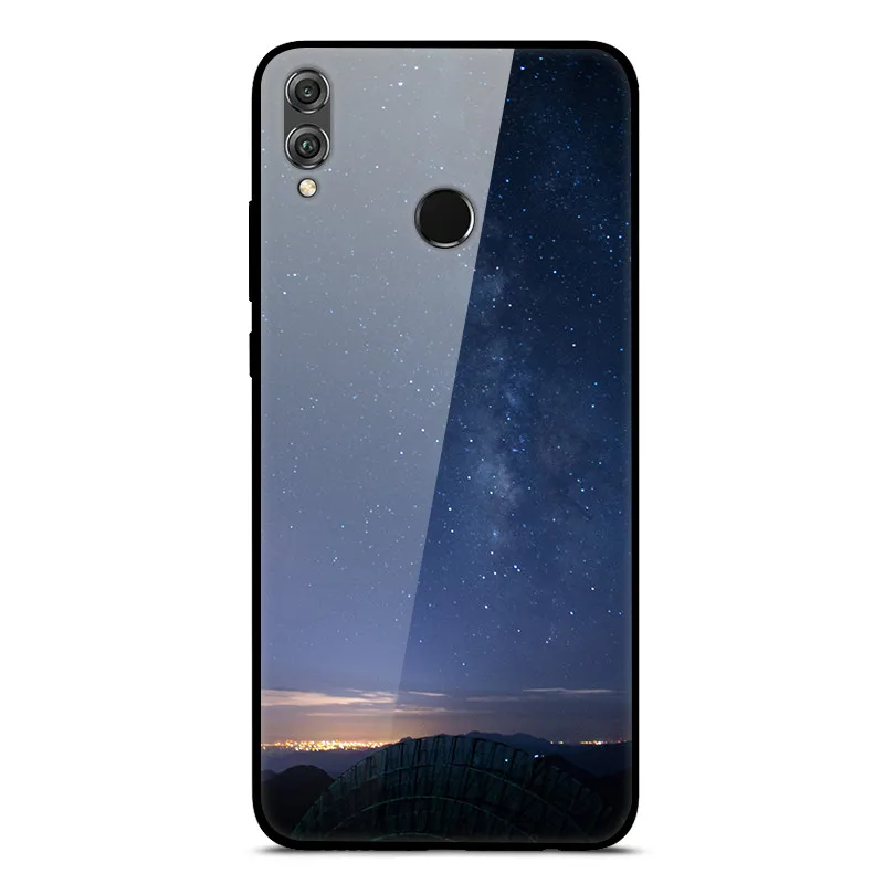 Чехол для huawei Honor 8X, чехол Honor8x Max, задняя крышка из закаленного стекла, чехол для huawei Honor 8X, чехол 8 X TPU, бампер Honor 8X Max