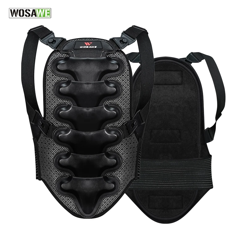 WOSAWE жилет безопасности для велоспорта двойной защитный коврик MTB горного