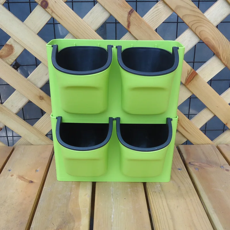 1 шт. пластиковый цветочный горшок для растений настенный садовый подвесной