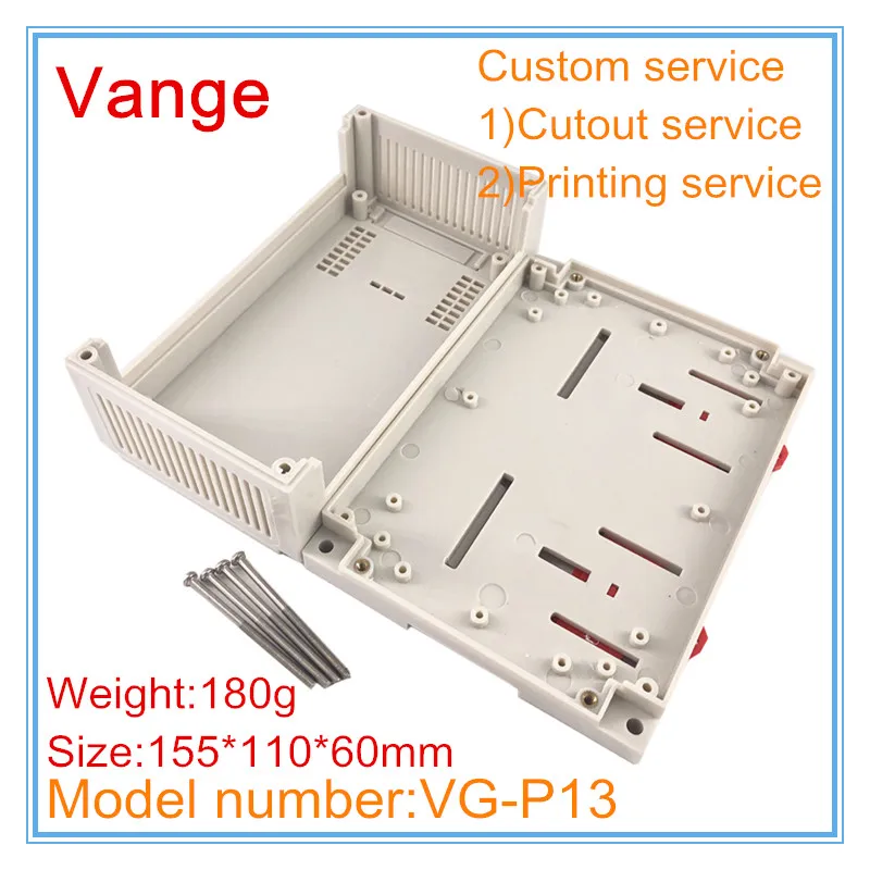 4pcs/lot cases for PLC electronic enclosure 155*110*60mm ABS plastic instrument boxes diy industrial control PCB |
