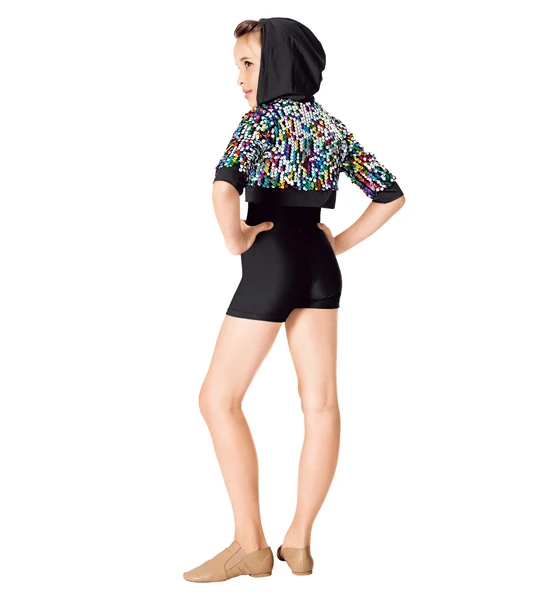 Top Fashion Vestidos Kids Girl Dress Dance Performance Wear Adult Costumes Black JAZZ Latin Women |