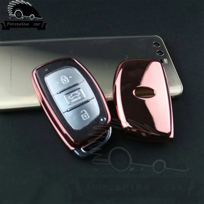 Чехол для автомобильного ключа из ТПУ Hyundai Hb20 Solaris I30 IX20 Crete Getz IX25|3 keys|fob chaini30 key case |