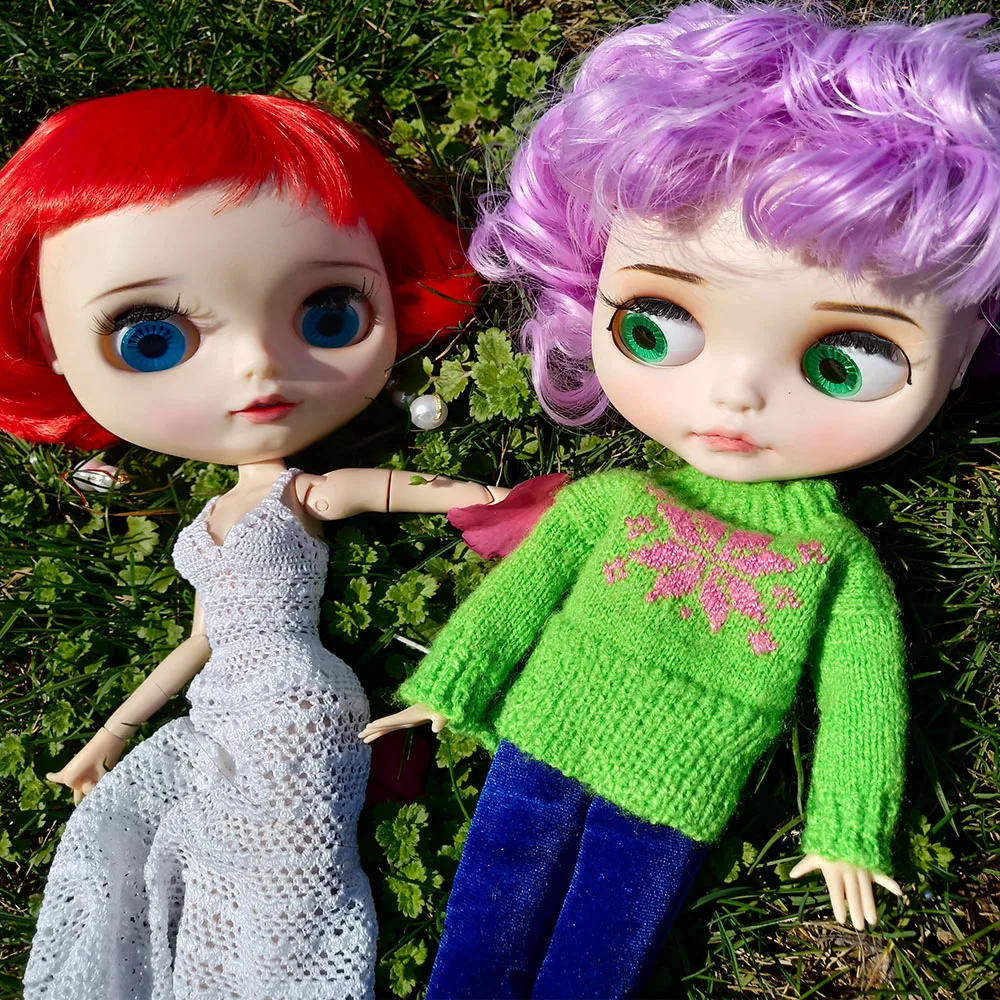 Коллекционная ручной работы Bjd одежда 1/6 Кукла аксессуар шерстяной свитер обувь