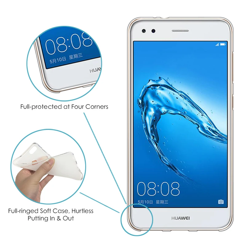 JURCHEN TPU мягкий чехол для Huawei P9 Lite мини силиконовый телефона 3D милый мультяшный