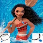 Женский костюм принцессы Моаны, маскарадный костюм с кулоном и голубым камнем, вечерние костюмы на Хэллоуин