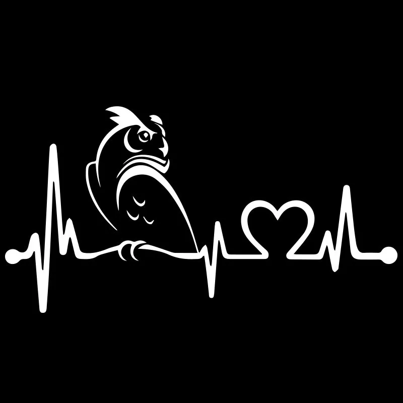 Сова Heartbeat Lifeline автомобиля стикер автомобиль Стайлинг мотоцикл наклейка