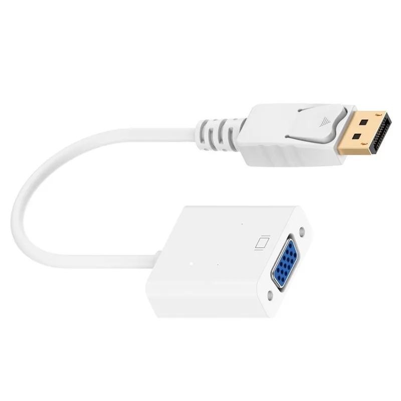 2019 Горячие DP DisplayPort Мужской к VGA Женский конвертер Кабель-адаптер для ПК ноутбука