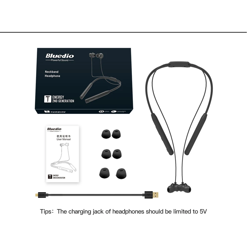 Спортивные Bluetooth наушники Bluedio TN2 Беспроводные стереонаушники с активным
