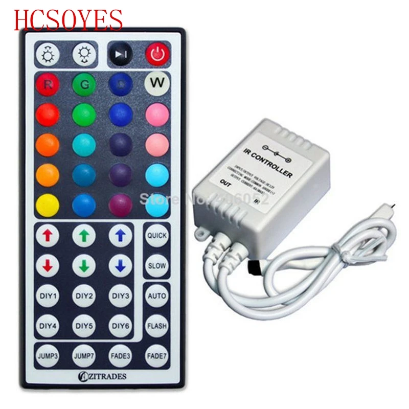 24key/44 клавишный светодиодный ИК RGB контроллер для SMD 5050 Светодиодные полосы света
