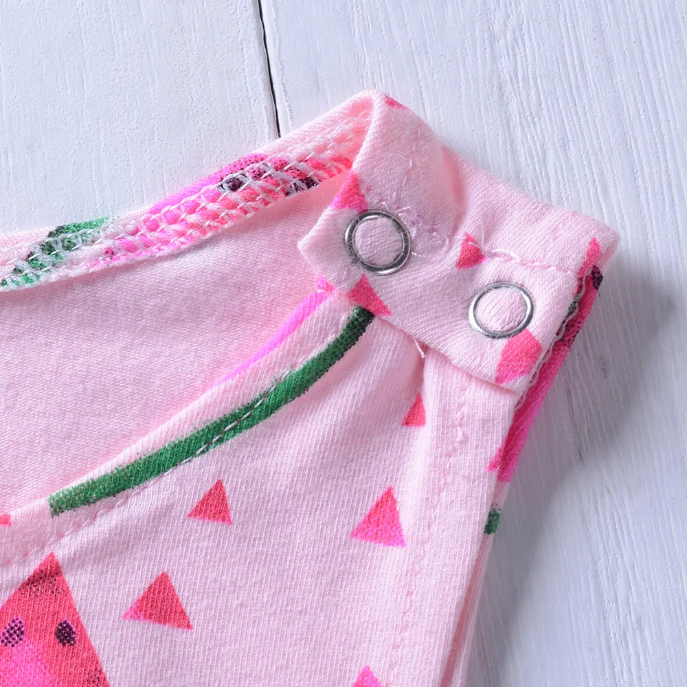 New Baby Girls Romper 2018 Summer Sleeveless Child bebes Clothes Fruit Watermelon Printed Kids Girl One-pieces Jumpsuit Outfit | Детская