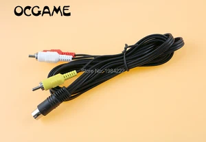 Аудиокабель OCGAME, 1,8 м, никелированный, стерео, AV-разъемы, композитный кабель RCA для консоли Sega Saturn