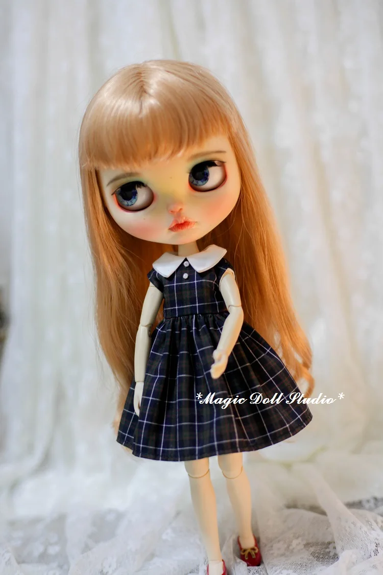 [MG688] Новинка года Neoblythe куклы наряды# черный жилет в сетку платье для Neoblythe Azone OB24 куклы в розницу
