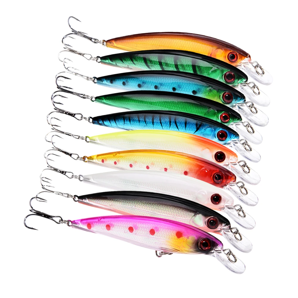 Рыболовные приманки-Воблеры Peche Minnow, 3D глаза, плавающие лазерные кренкбейты для ловли карпа, пластиковые приманки, Pesca Isca