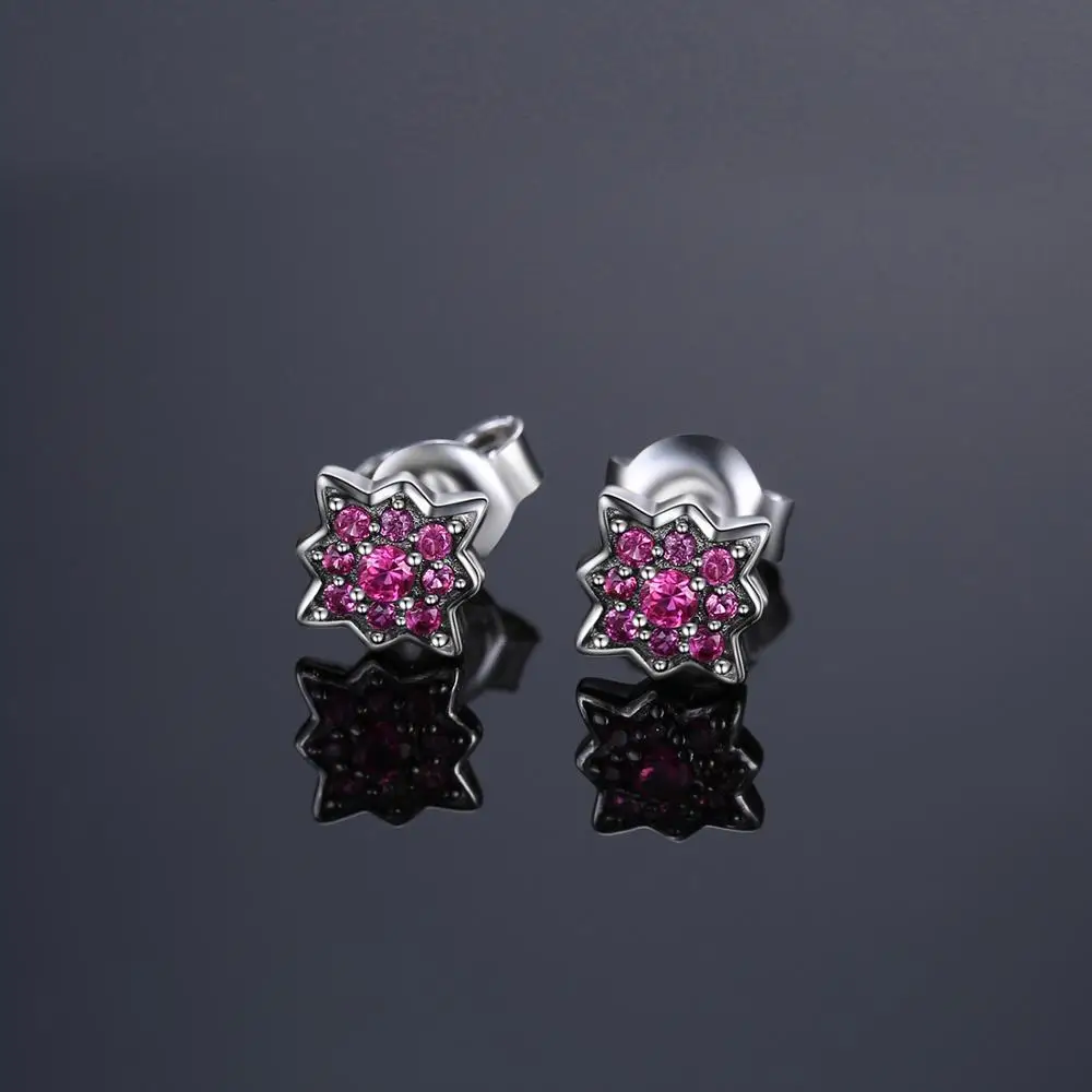 JewelryPalace Модные платья с цветочками создан серьги гвоздики рубинами 925 пробы