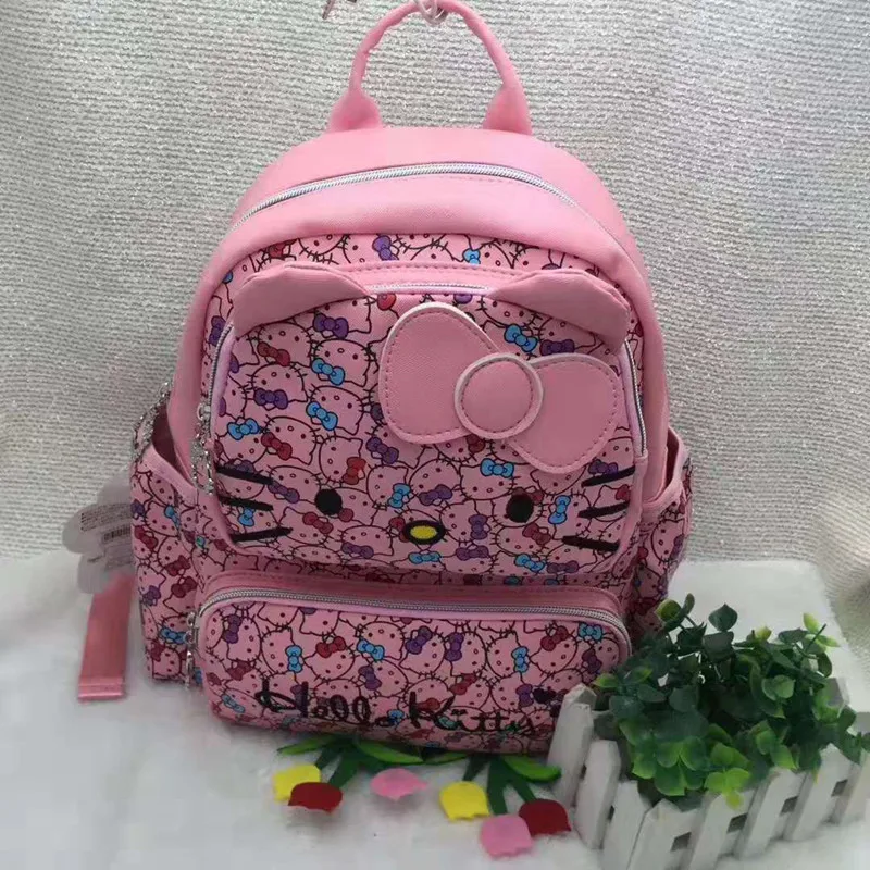 Новые женские сумки Hello kitty черный рюкзак сумка кошелек школьная YEY-3317 | Багаж и