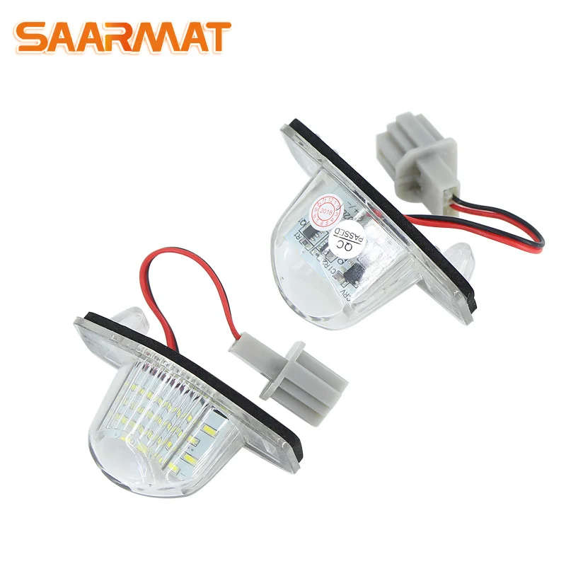 

For Honda Jazz Fit Odyssey Stream Insight 5D Logo 3D AUTO LED CANBUS No error Car Number License Plate Lamp Light lamps White