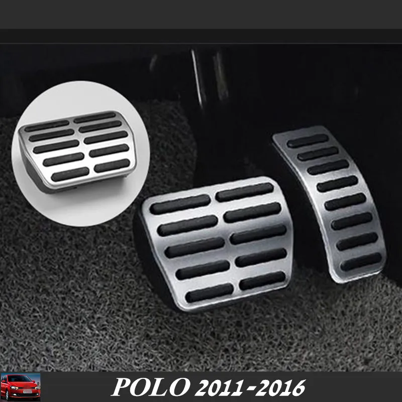Новые POLO алюминиевые педали акселератора автомобиля педаль тормоза педали сцепления для VW POLO 2011