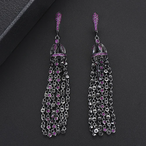 HP Новая мода цепи кулон серьги букле d'oreille femme украшения для женщин Свадебная вечеринка повод интимные аксессуары подарок - Окраска металла: HP