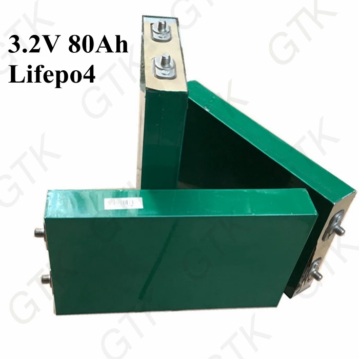 GTK 80ah 3,2 v lifepo4 батарея большой емкости батарея lifepo4 ячейка для 12v батарейный блок солнечной энергии инвертор электрические тележки для гольфа