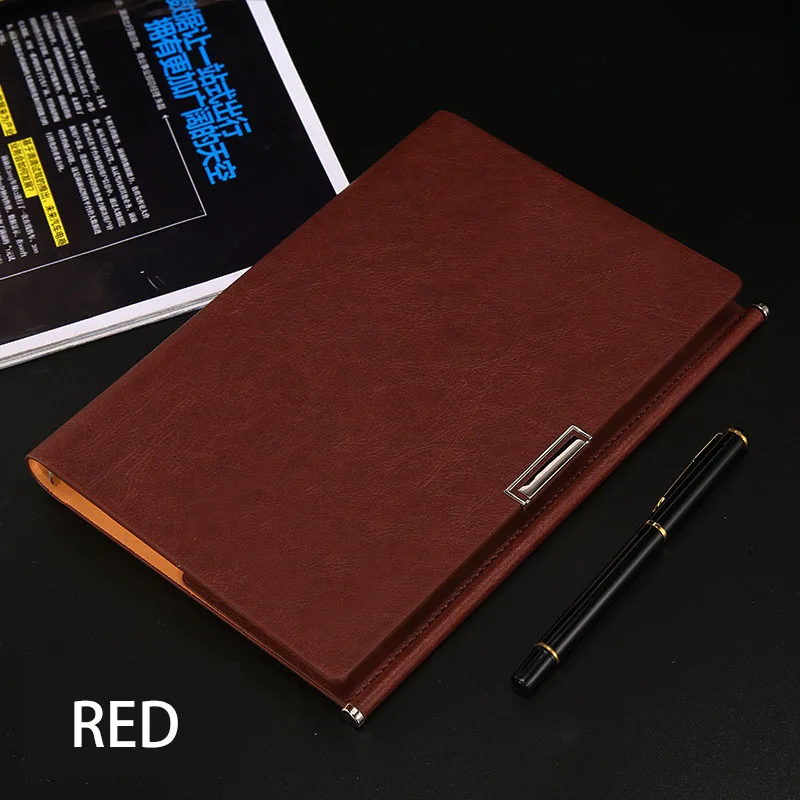 red А5, искусственная кожа, кольцо, переплет, дневник на спирали, блокнот, люкс класс, ретро, книга, Filofax, винтажный планировщик, канцелярские принадлежности, держатель для карт - Цвет: red
