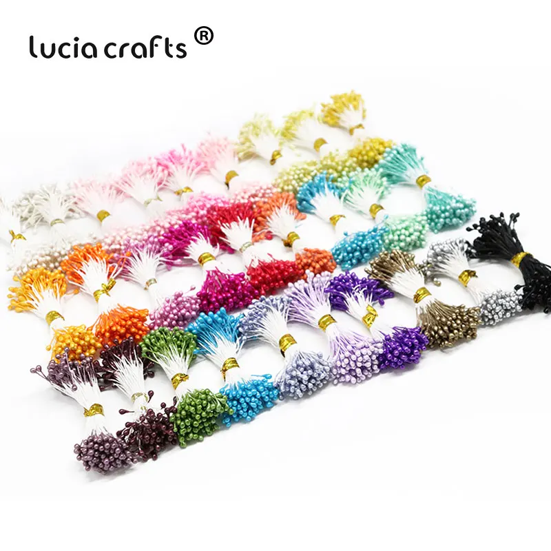 Lucia crafts 3 мм случайный микс 20 цветов или микс 10 цветов жемчужный цветок тычинки украшения торта(1800 шт или 900 шт) D0405