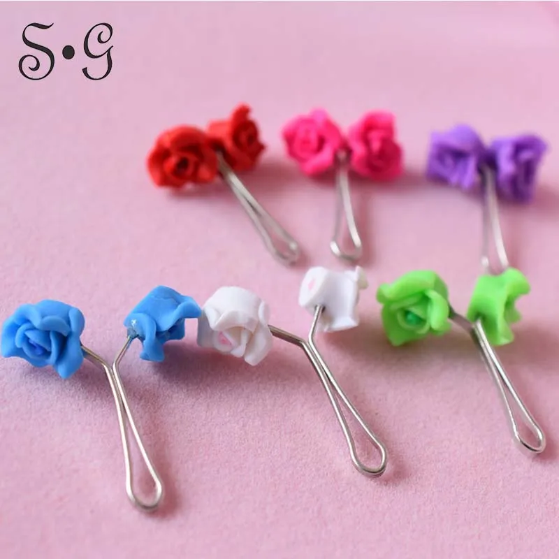 Женская Брошь в виде цветка розы 12 цветов|scarf clip|brooch clipladies brooches |