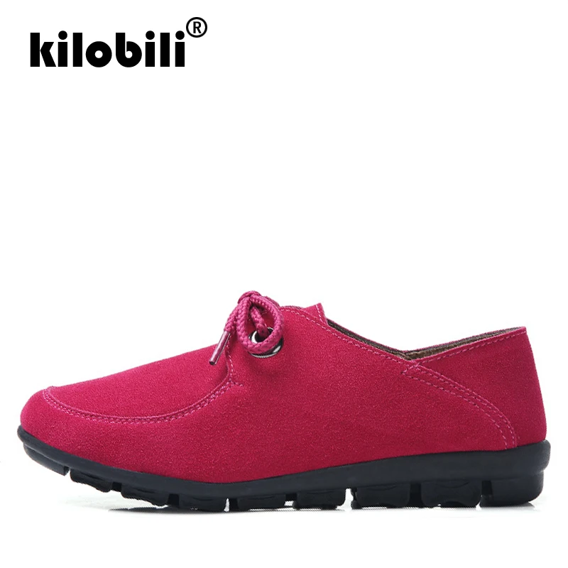 Kilobili/2019 г. Весенние женские туфли оксфорды на плоской подошве замшевые лодочки со