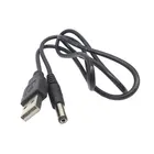 CY USB 2,0 Тип штекер к 5,5x2,5 мм DC 5V Разъем питания бочка соединитель зарядный кабель 80 см