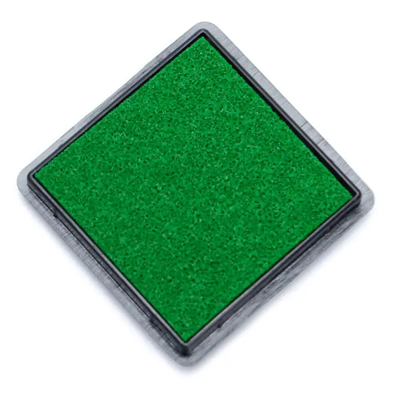 green 12 Цветов милые Inkpad ремесло масло на основе DIY Чернила колодки для губки штампы ткань Скрапбукинг Декор отпечатков пальцев печать, штамп Pad - Цвет: green
