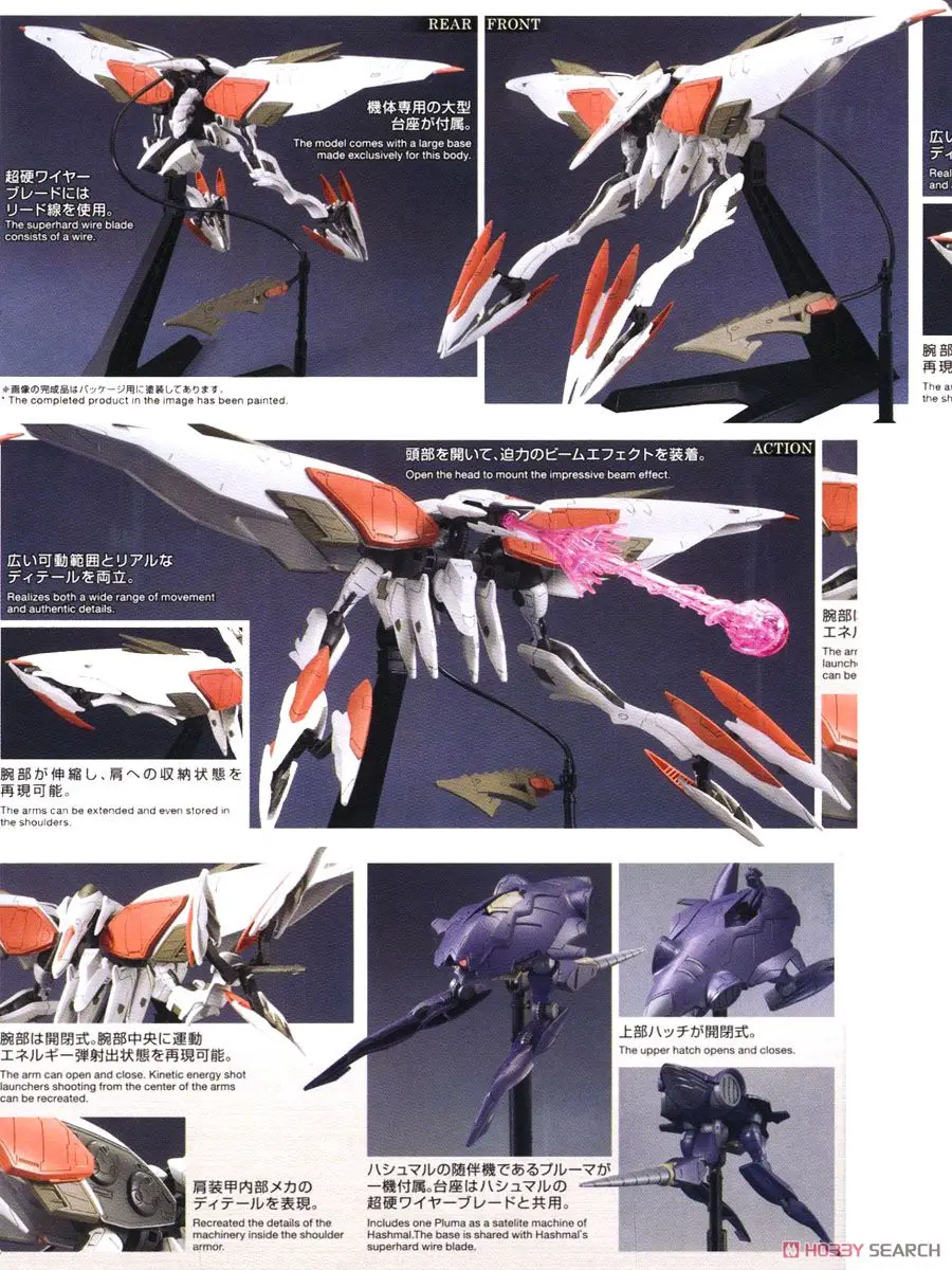 Bandai Gundam HG 1/144 мобильный бронированный HASHMAL костюм сборные модельные комплекты