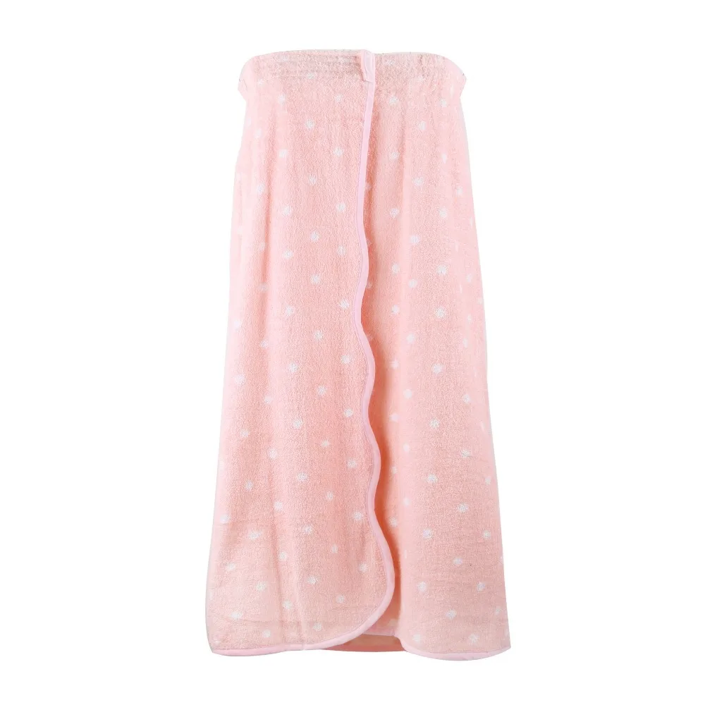 Ванна юбка + повязка на голову 100% чистого хлопка девушки банный халат точка спа