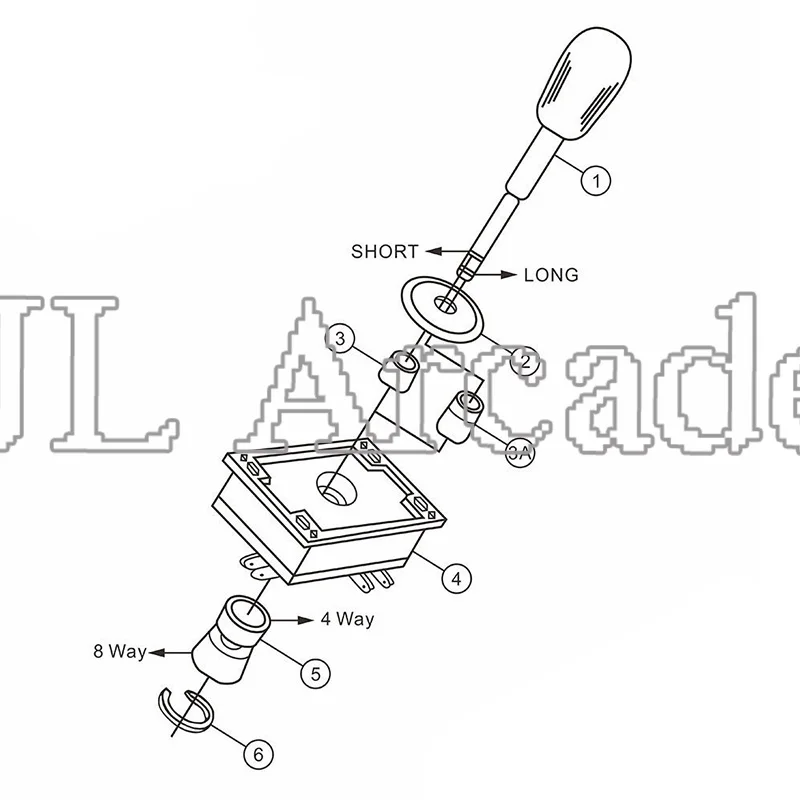 Zero Delay Arcade Cabinet DIY Kit USB Encoder To PC American style Joystick 28MM Push Buttons 1 & 2 Player Start Button | Спорт и