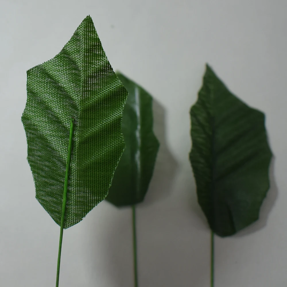 50 шт. искусственные шелковые листья Зеленый Лист Рождественские Свадебные
