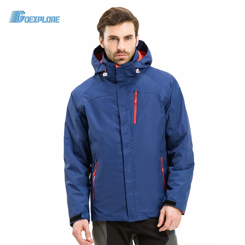 Goexploe зимняя куртка мужской отдых Пеший Туризм Mountain Открытый Верхняя одежда