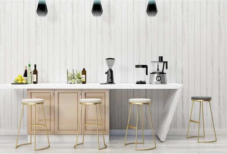 Nordic Iron Art Household Bar Chair Modern Simple Bar Chair High Stand Bar Chair Bar Chair Beauty Bench