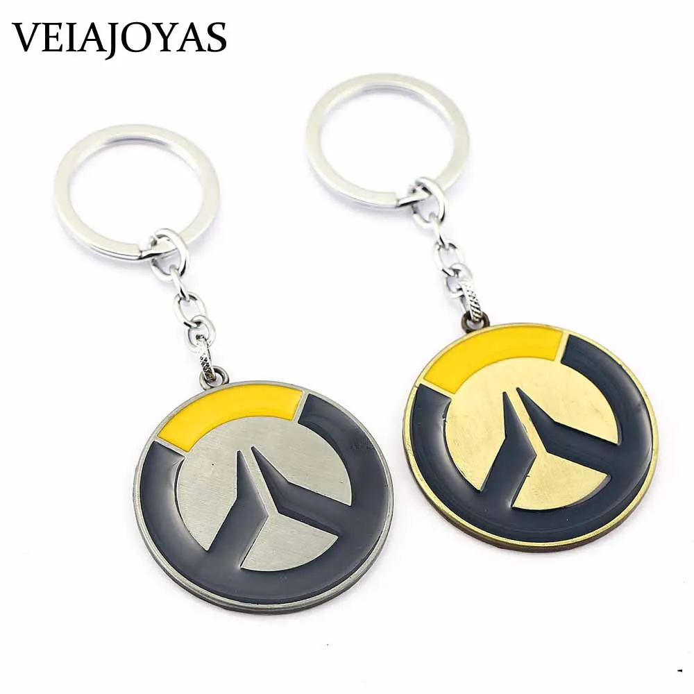 Игра Overwatch брелки для ключей Ханзо Дракон Дартс сплава Keyring Винтаж OW Подвески