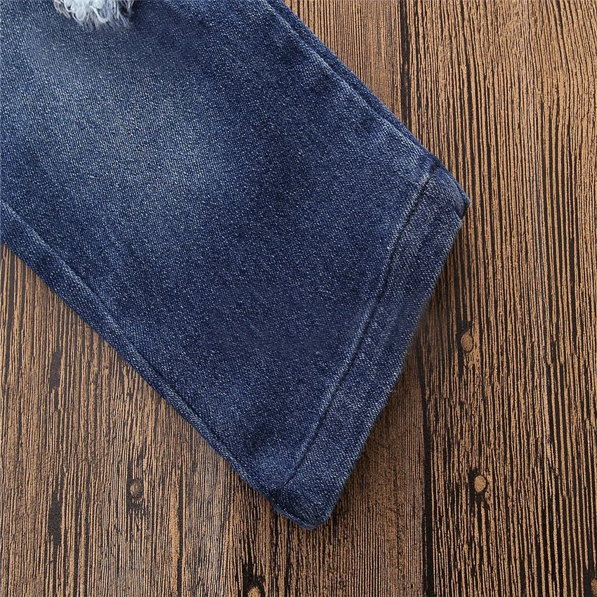 2 шт. футболка с длинным рукавом и джинсы для девочек|Комплекты одежды девочек| |