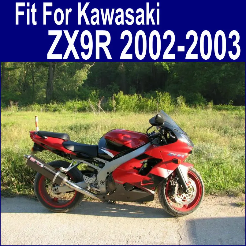 Бесплатный комплект обтекателей 7 подарков для Kawasaki ZX9R 02 03 красный кузова 2002 2003 EO25
