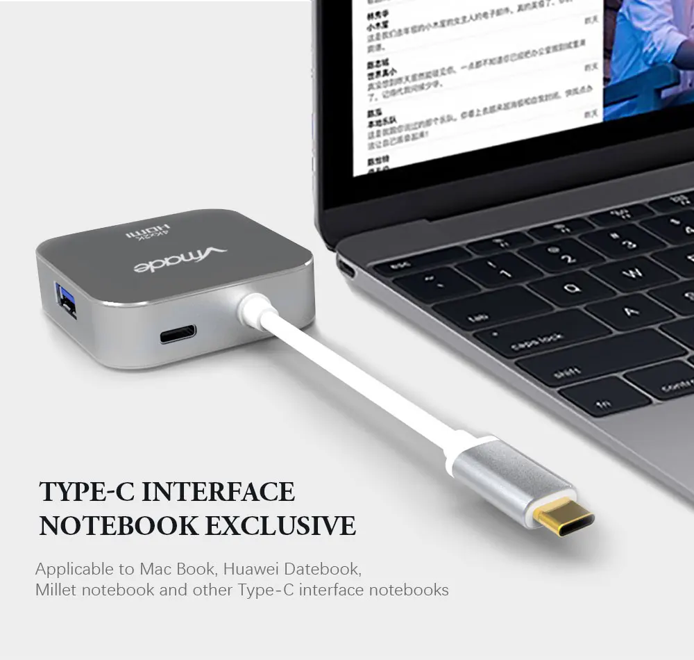 Vmade usb-хаб type C HDMI VGA адаптер type C к HDMI 4K Thunderbolt 3 для samsung Galaxy S8 huawei mate 10 для USB C HDMI