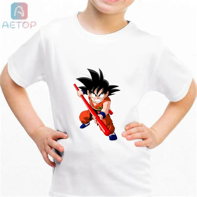 Новый Dragon Ball Z b06 база забавная одежда для детей футболки в стиле Летняя